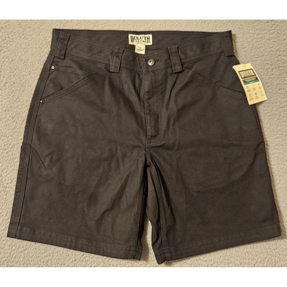 Duluth Trading Co Mens Duluthflex Fire Hose HD Shorts Black 36 9" Inseam NWT